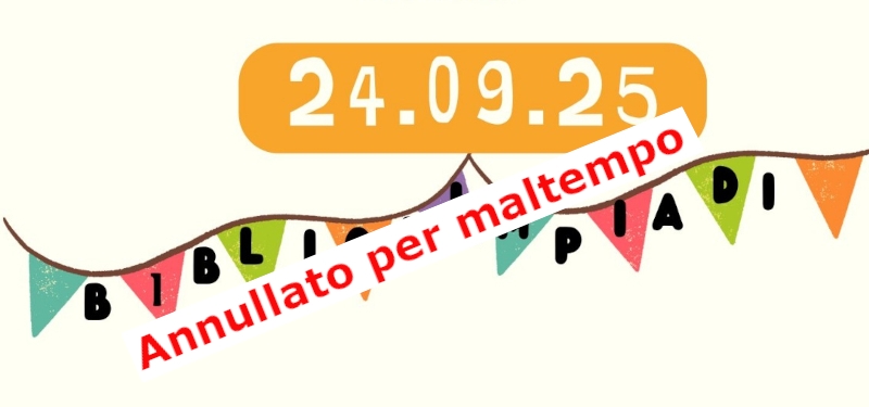 Bibliolimpiadi 2025 - evento annullato
