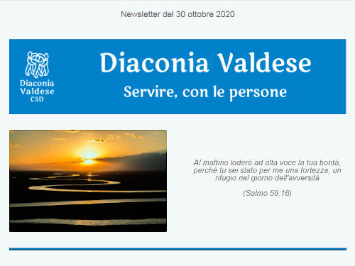 Aperte le iscrizioni alla newsletter delle Diaconia Valdese