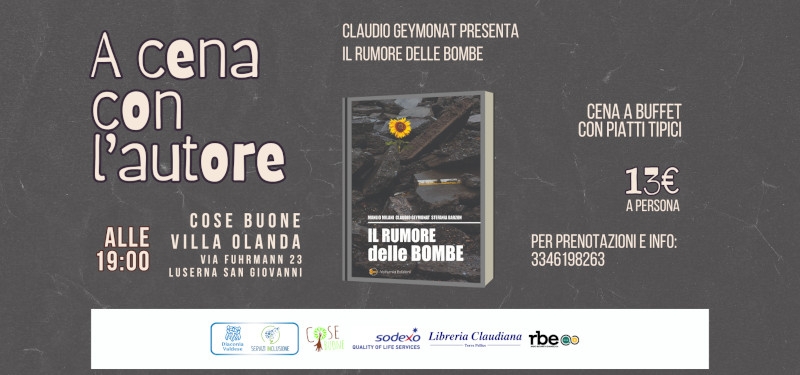 A cena con l'autore - Il rumore delle bombe